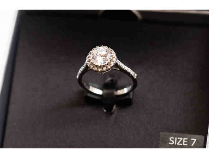 Cubic Zirconia and Sterling Silver Ring