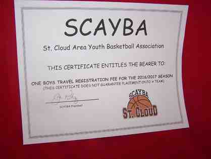 SCAYBA Certificate - Boy's Travel