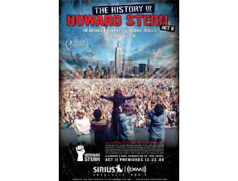 'History of Howard Stern' - Autographed Poster