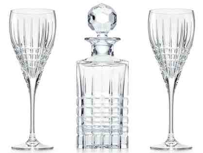 Tiffany & Co. Crystal Wine Decanter & Wine Glasses