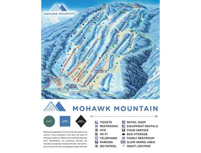 Two (2) All Day Adult Lift Ticket Vouchers for Mohawk Mountain