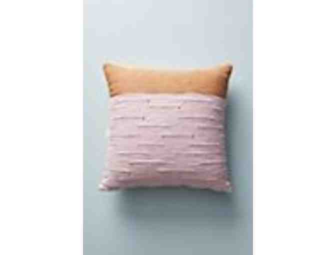 Chill and have a cup of Joe - Anthropologie throw pillow and 6 Red Le Creuset Mugs