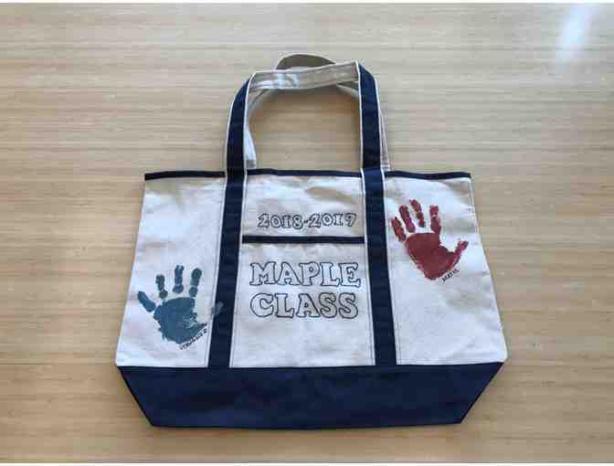 Maple Class Project - Tote with Handprints