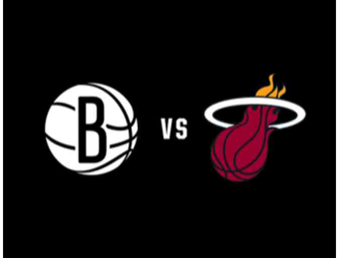 Two (2) tickets to Brooklyn Nets vs. Miami Heat- Sun. 12/1/19 at 3 pm