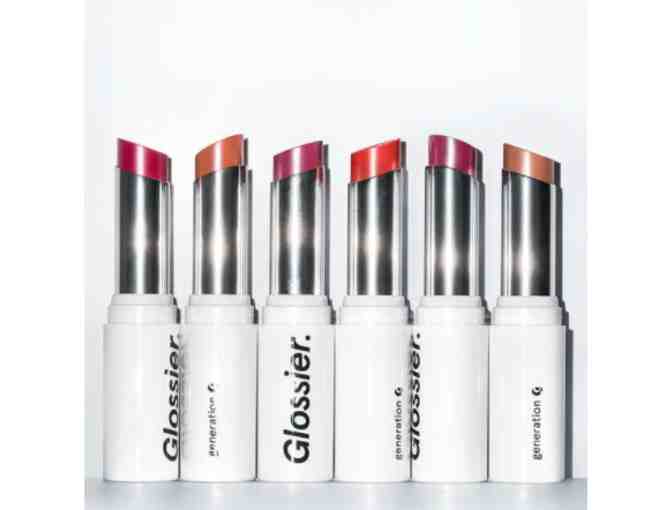 Four Glossier Lipsticks
