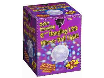 Color Changing 8 inch Hanging LED Mirror Ball Light