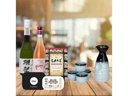 Sake Basket with a Touch of Rose, Presented by Magnolia Class