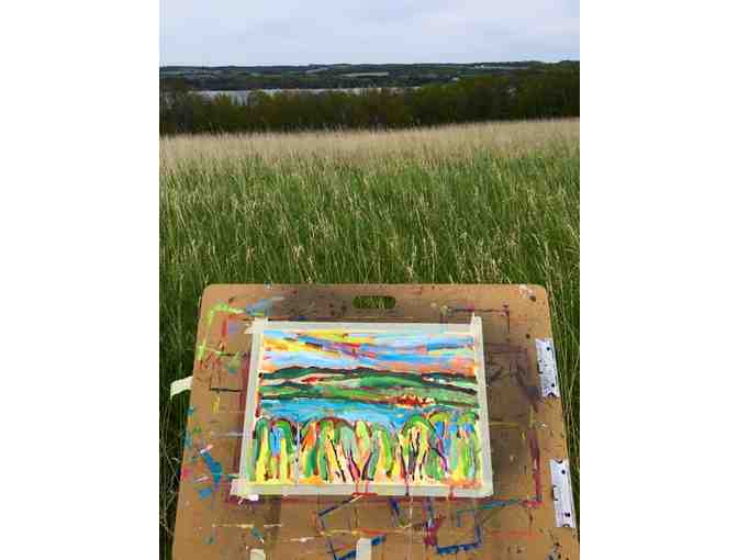 Painting on Location Trek with Leland Artist Brenda J. Clark