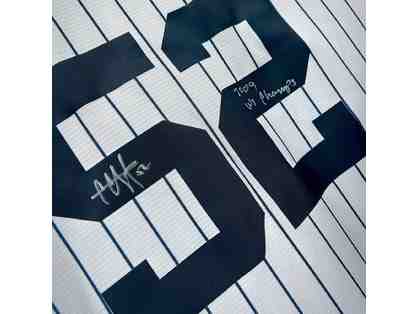 Signed Yankees Jersey by CC Sabathia & Exclusive Yankees/Lehman Cap