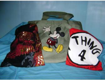 DISNEY MICKEY MOUSE VACATION TOTE & 2 T-SHIRTS