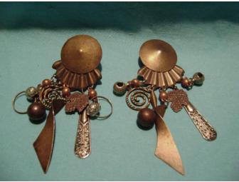 Vintage Dangling Metal Earrings