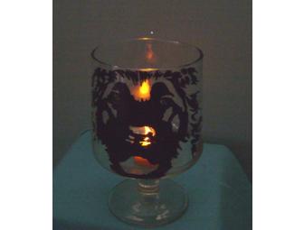 Leonberger Hand Painted Votive Candle