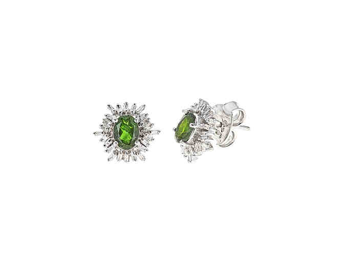 Diamond and Emerald Earrings - Photo 1