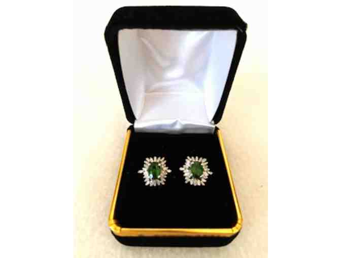 Diamond and Emerald Earrings - Photo 2