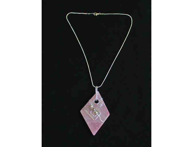 Italian Pink Stone Necklace
