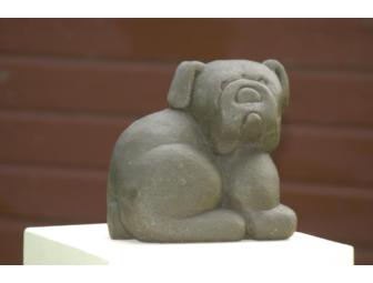 Bronze Bulldog Statue 2 by Judy Lavender