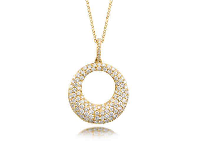 18K Yellow Gold Diamond Pendant by Desires by Mikolay