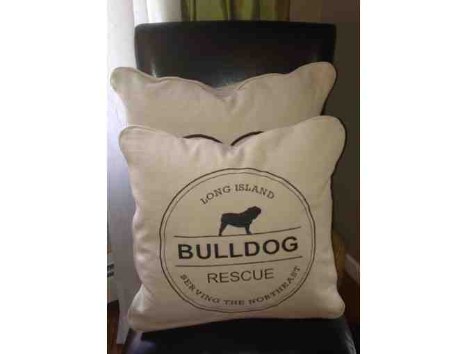 Custom Long Island Bulldog Rescue Pillows