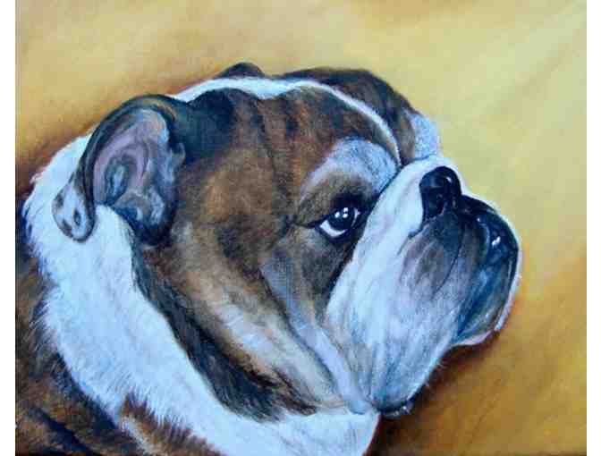 AMAZING CUSTOM 16 x 20 Bulldog Portrait by Pet Artist Carol Confessore!