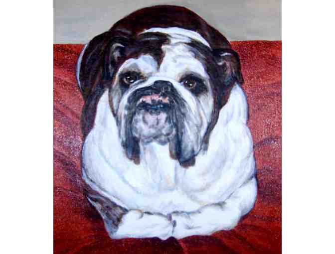 AMAZING CUSTOM 16 x 20 Bulldog Portrait by Pet Artist Carol Confessore!