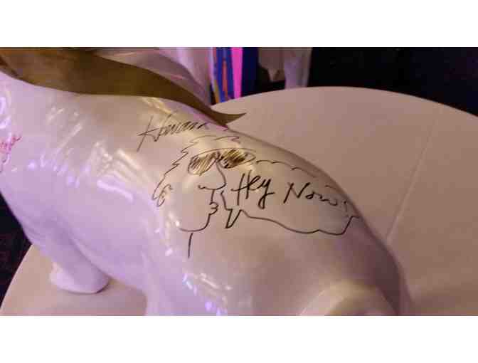 Howard Stern & Beth Stern Autographed Bulldog Sculpture!