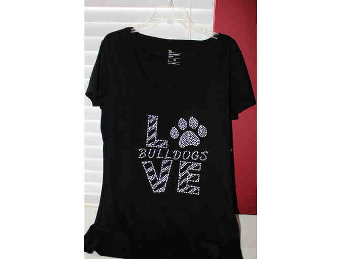 Custom Gap T-Shirt - Rhinestone Bulldog T-shirt - Size XL