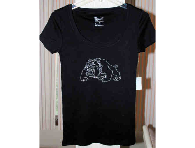 Custom Gap T-Shirt - Rhinestone Bulldog T-shirt - Size Large
