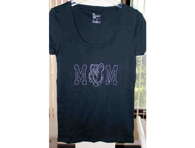 Custom Gap T-Shirt - Rhinestone Bulldog Mom T-shirt - Size Large
