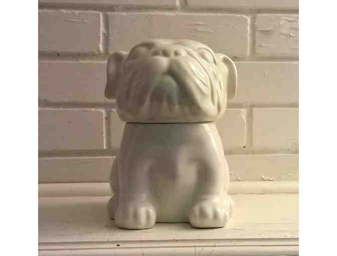 Ceramic Bulldog Cookie Jar