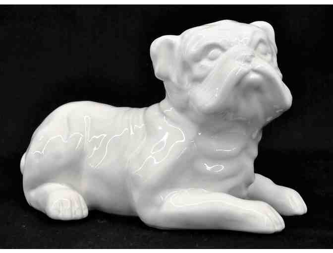 Ceramic Bulldog Statue