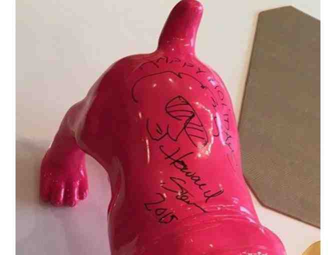A Howard Stern Autographed Bulldog Sculpture!