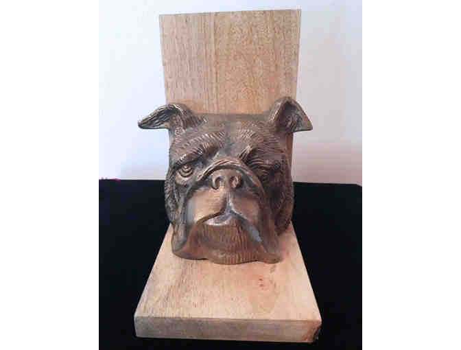 Bulldog Bookend Head