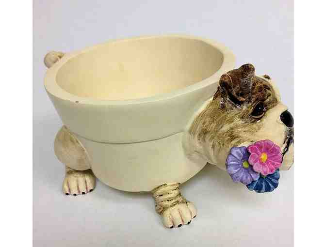 Adorabull Bulldog Flower Pot