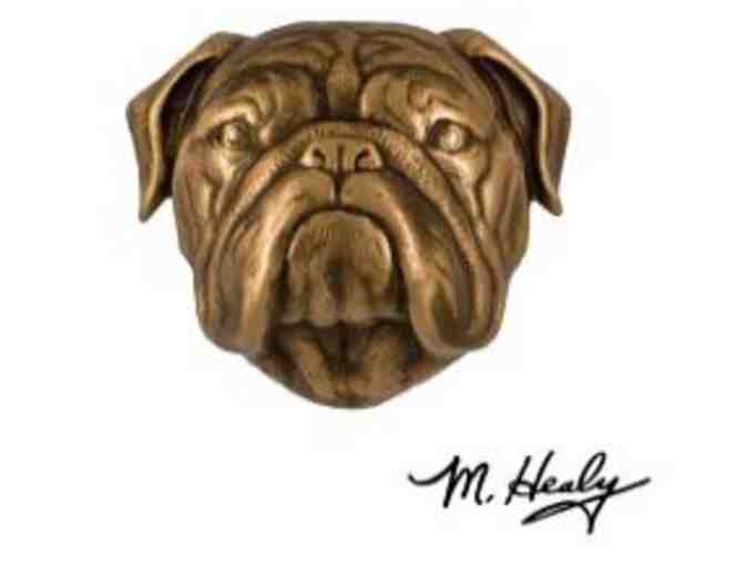 Brass Bulldog Knocker by Michael Healy