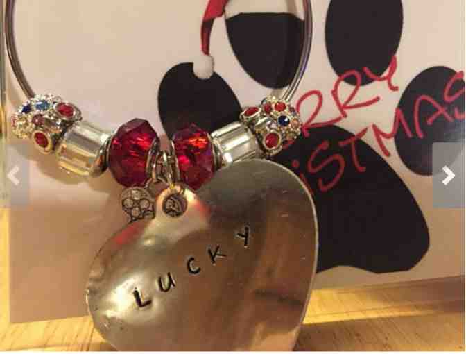 Pet Kissed Personalized Metal Stamped Bracelet