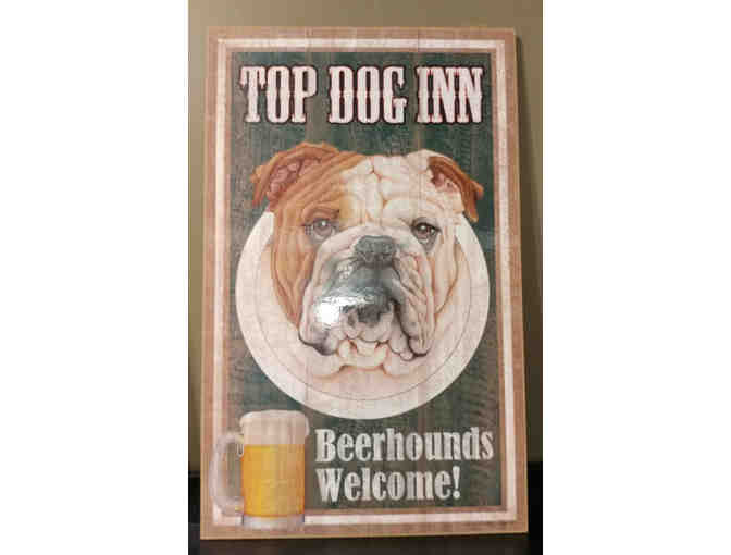 Top Dog Inn Wooden Sign