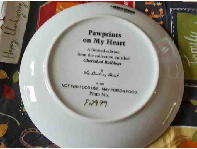Danbury Mint 'Pawprint on my Heart' Collector Plate