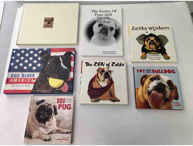 Shmushed in face dog book collection