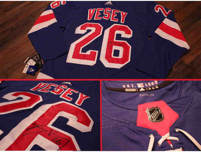 Autographed Jimmy Vesey Rangers Jersey!