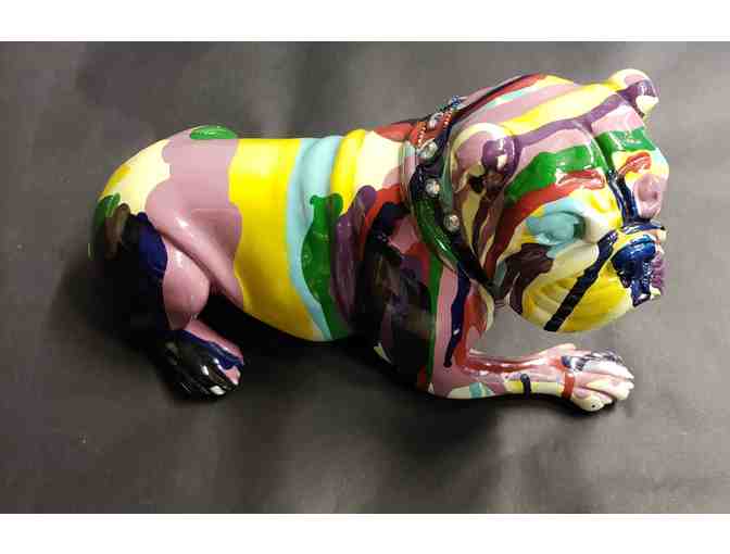Pop Art Bulldog Sculpture