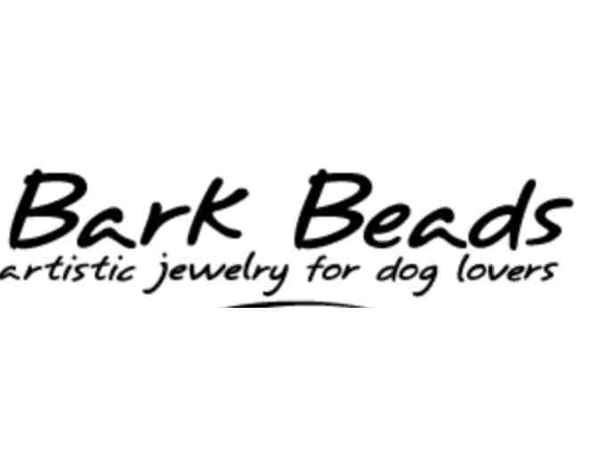 Bark Beads Silver pendent Frenchie Necklace