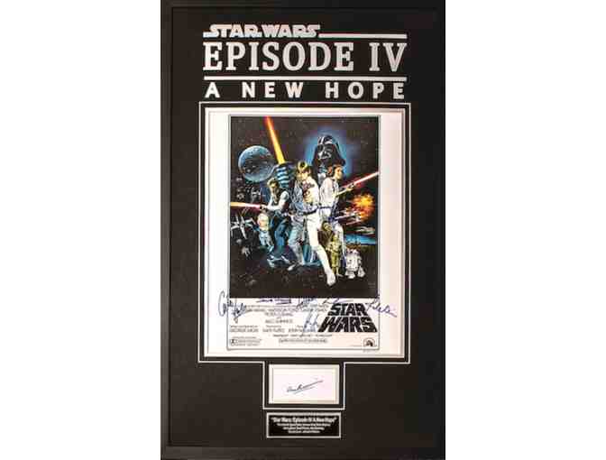 Signed Star Wars Poster! RARE - 9 autographs!