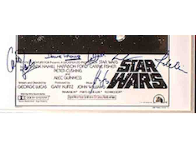 Signed Star Wars Poster! RARE - 9 autographs!