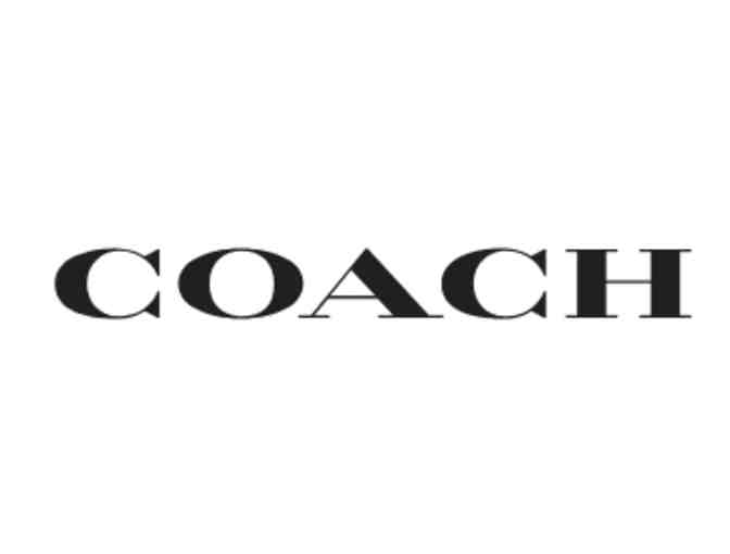 Coach Black leather with gold details NWT