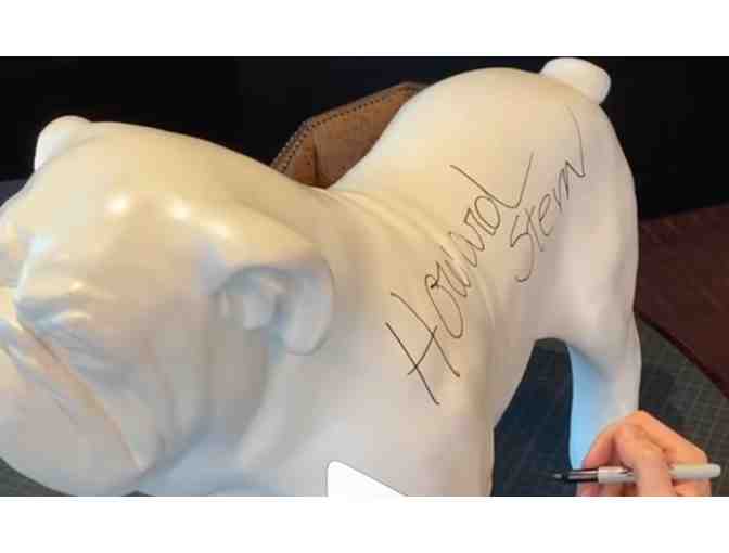 A HOWARD STERN signed bulldog statue - NEW for 2019!