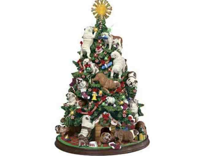 A very RARE Danbury Mint BULLDOG Christmas Tree! RAFFLE!