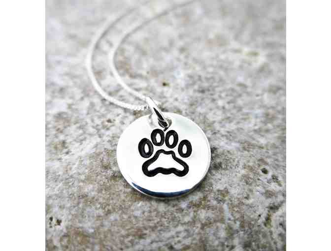 Sarah Briedis Handcrafted Paw Print Necklace