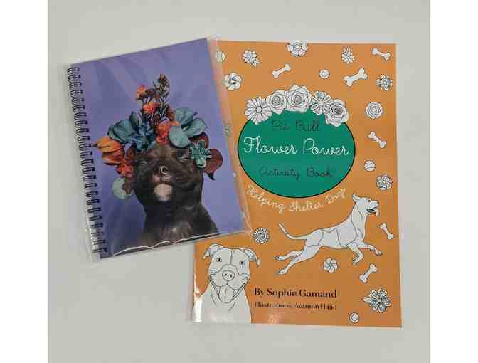 Sophie Gamand's Pit Bull Flower Power Activity Book & Sweet Pea Spiral Journal
