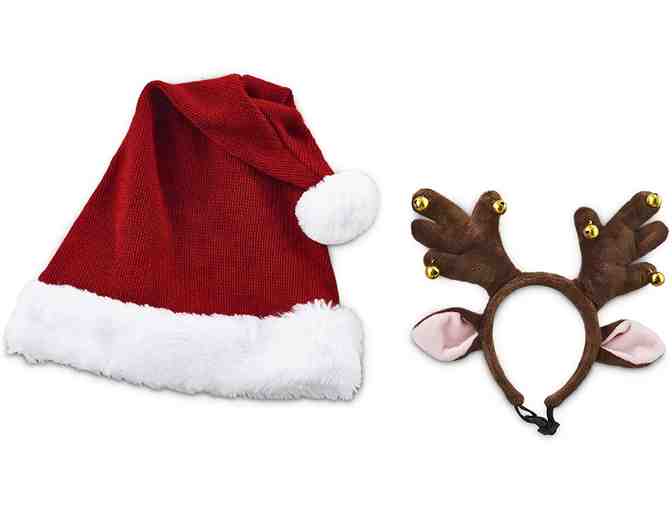 Time for Joy Santa's Helpers Hat and Antler Gift Set - Size Large/X-Large