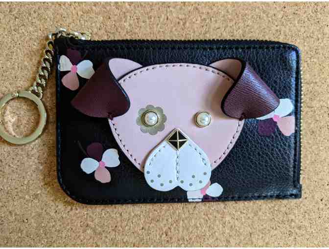 Kate Spade Bulldog card holder, change purse